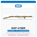 NGP 415BR Half Saddle Threshold 4" x 1/4" Architectural Bronze | National Guard Products