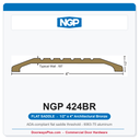 NGP 424BR Flat Saddle Threshold 4" x 1/2" | Architectural Bronze | ADA & Fire Rated | National Guard