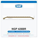 NGP 426BR Flat Saddle Threshold 6" x 1/2" | Architectural Bronze | National Guard