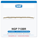 NGP 713BR Flat Saddle Threshold 7" x 1/4" Architectural Bronze | National Guard Products