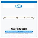 NGP 8429BR Thermal Break Saddle Threshold 9" x 1/2" Architectural Bronze | National Guard Products