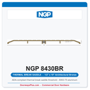 NGP 8430BR Thermal Break Saddle Threshold 10" x 1/2" Architectural Bronze | National Guard Products