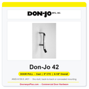 Don-Jo 42 Cast Door Pull | 5" CTC | ANSI A156.6 J401 | Finish 630