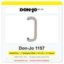 Don-Jo 1157 1" 90-Degree Offset Door Pull | 10" CTC