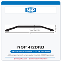 NGP 412DKB Smooth Saddle Threshold 4"x1/2" Dark Bronze | National Guard Products