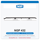 NGP 432 Extended-Width Saddle Threshold 12" x 1/2" | National Guard | Mill Aluminum