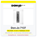 Don-Jo 7137 Pull Plate | 4" x 16" | 1" half round | 6" CTC
