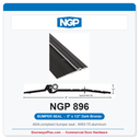 NGP 896 Bumper Seal Threshold 5" x 1/2" Dark Bronze | National Guard