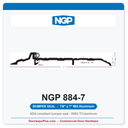 NGP 884-7 Bumper Seal Threshold 7" x 7/8" Aluminum | National Guard