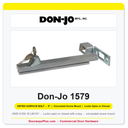 Don-Jo 1579 Keyed Surface Bolt | 8", Concealed Screw, ANSI L84161