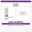 Accentra AUSL SL8860FL Room Door Mortise Lockset – Grade 1 Security
