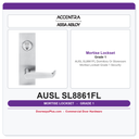 Accentra AUSL SL8861FL Dormitory Or Storeroom Mortise Lockset – Grade 1 Security