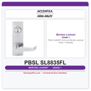 Accentra PBSL SL8835FL Exit Lock Mortise Latchset – Grade 1 Durability
