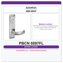 Accentra PBCN 8897FL Fail Secure Electrified Mortise Lockset – Single Cylinder with Deadbolt, Outside Lever Locked