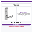 Accentra JNCN 8897FL Fail Secure Electrified Mortise Lockset – Single Cylinder, Deadbolt, Outside Lever Locked