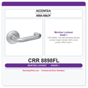 Accentra CRR 8898FL Fail Safe Electrified Mortise Lockset – Single Cylinder, Both Levers Locked, ANSI Grade 1