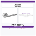 Accentra PNR 8899FL Fail Secure Electrified Mortise Lockset – Single Cylinder with Deadbolt, Both Levers Locked