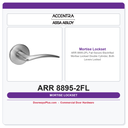Accentra ARR 8895-2FL Fail Secure Electrified Mortise Lockset – Double Cylinder, Both Levers Locked