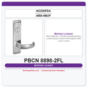 Accentra PBCN 8898-2FL Fail Safe Electrified Mortise Lockset – Double Cylinder with Deadbolt, Both Levers Locked
