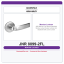 Accentra JNR 8899-2FL Fail Secure Electrified Mortise Lockset – Double Cylinder with Deadbolt, Both Levers Locked