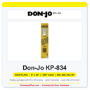 Don-Jo KP-834 Kick Plate | 8" x 34" | .050" Metal | Display Pack