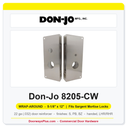Don-Jo 8205-CW Wrap-Around Plate | 5-1/8" x 12" | Sargent Mortise Lock | 2-3/4" Backset