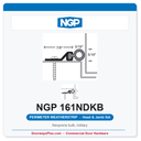 NGP 161NDKB Neoprene Bulb Perimeter Weatherstrip - Dark Bronze | National Guard