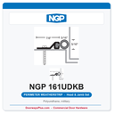 NGP 161UDKB Polyurethane Perimeter Weatherstrip - Dark Bronze | National Guard