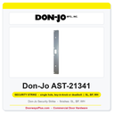 Don-Jo AST-21341 095 Security Strike | 1-3/4" x 18" | 13 Gauge Steel