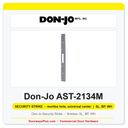 Don-Jo AST-2134M 095 Security Strike | 1-3/4" x 18" | 13 Gauge Steel | Universal Mortise