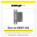 Don-Jo DEST-102 Extended Lip Dimple ASA 095 Strike | 4-7/8" | 13 ga. | 630 / DU / 622
