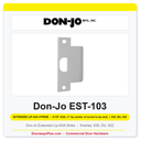 Don-Jo EST-103 Extended Lip ASA 095 Strike | 3" x 4-7/8" | 13 Gauge