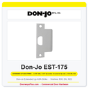 Don-Jo EST-175 Extended Lip ASA 095 Strike | 1-3/4" x 4-7/8" | 13 Gauge
