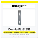 Don-Jo FL-212N6 Security Strike | 1-3/8" x 12" | double hole, 5-1/2" or 6" centers | 13 ga. (.095)