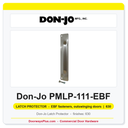 Don-Jo PMLP-111-EBF 104 Latch Protector | 3"x11" | 12 Ga. Stainless | EBF | Outswing