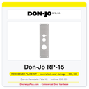 Don-Jo RP-15 Remodeler Plate Kit | 4-1/2" x 14" 032" Lock Scar Cover | / US3