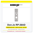 Don-Jo RP-26AD Remodeler Plate | 5" x 16" | Adams Lock Prep | .032" | US32D / US3