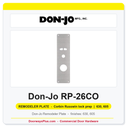 Don-Jo RP-26CO Remodeler Plate 5" x 14" | Corbin Russwin Lock Prep | .032" | 630 / 605