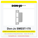 Don-Jo SMEST-175 Extended Lip Mortise Strike | 1-3/4" x 4-7/8" | US32D, DU, US19