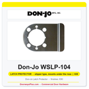 Don-Jo WSLP-104 135 Slipper Latch Protector | 5"x4" | 11 Ga. | 630 Satin Stainless | Out-Swing