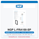 NGP L-FRA100-SP Low Profile Steel Door Window Lite Frame | 1-3/8" Door | 18 Ga | Frame Only