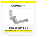 Don-Jo BP-1-34 Bottom Offset Pivot (Jamb) | 3/4" Offset | 600 lb | 5 Finishes