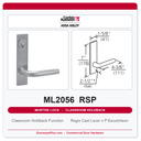 Corbin Russwin ML2056 RSP Classroom Holdback Mortise Lockset | Grade 1 Commercial