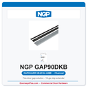 NGP GAP90DKB GapGuard Fire Door Head and Jamb Gap Solution - Charcoal | National Guard