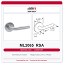 Corbin Russwin ML2065 RSA Dormitory or Entrance Mortise Lockset | Grade 1 Commercial