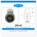 Bobrick 288-42 Lock & Key, Contura – Factory Replacement Part