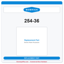 Bobrick 254-36 Waste Receptacle | Factory Replacement Part