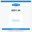 Bobrick 8231-34 Basin Mounting Kit – Factory Replacement Part