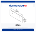 Dorma DP89 Drop Plate | Aluminum 689