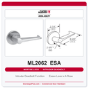 Corbin Russwin ML2062 ESA Intruder Deadbolt Mortise Lockset | Grade 1 Commercial